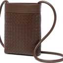 Stylish Crossbody Bag for Everyday Essentials Perfect Size for Any Occasion (Dark Tan/Pu)