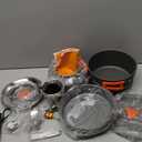 Camping Cookware Mess Kit Set with Stove - Backpacking Camping Pots and Pans Set, All in One Non-Stick Camping Cooking Set, Portable Stove, Hiking, Picnic, Outdoor & Camping Cookware Set