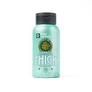 Duke Cannon Supply Co. SHAMROCK THICK High-Viscosity Body Wash for Men - Premium Ingredients, Plant-Based Thickeners, Superior Lather, Natural Exfoliate, 17.5 Fl Oz