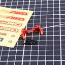 RCAWD Metal Servo Mount for 1/18 1/24 Scx24 FMS Fcx18 Fcx24 Rc Crawler Car Upgrade Parts(Red)