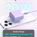 FEEL2NICE iPhone Charger Fast Charging 2 Pack Type C Wall Charger Block with 2 Pack [6FT&10FT] Long USB C to Lightning Cable for iPhone 14/13/12/12 Pro Max/11/Xs Max/XR/X,AirPods Pro,Purple
