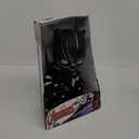 Mattel Marvel Black Panther Plush 11-inch Figure, Heart of Wakanda T'Challa with Soft Body Plus Lights and Sounds