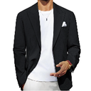 PJ PAUL JONES Blazer for Men Casual Cotton-Linen Sport Coat Lightweight 2 Button Lined Blazer Jacket Size S
