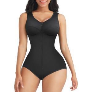 FeelinGirl Shapewear Tummy Control Fajas Colombianas Stage 2 Post Surgery Compression Garment Body Shaper for Women (X-Large, Black)