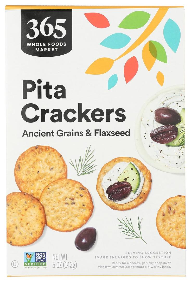 2 x 365 by WFM, Cracker Pita Ancient Grain, 5 Ounce (EXP 10/08/26)
