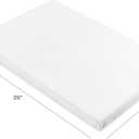 Babyletto Muslin Baby Bassinet Sheets for Girls & Boys - GOTS Certified Breathable Organic Cotton Bassinet Cover - Baby Boy Bassinet Sheets Rectangle - 360 Fitted Bedside Bassinet Sheets, White
