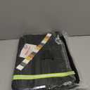 Fireproof Document Bag, Insulated Large Document Box with Lock, Important Document Organizer with Waterproof Zipper, Portable Soft Home Travel Office Safe Storage for Legal/Letter/A4 Files,Black