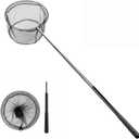 Pool Skimmer Net with Stainless Steel Telescopic Pole,58" Extendable Leaf Skimmer Pool Rake Pool Nets for Cleaning Above Ground Inground Swimming Pool, Pond,Spas,Hot Tub