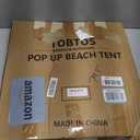 TOBTOS UPF 50+ Pop Up Beach Tent, Easy Set Up Beach Umbrella, Sun Shelter for 2-3 People UV Protection Portable Sunshade, Baby Canopy Cabana, Lightweight with Carry Bag, One Size