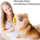 2024 3-in-1 Pet Grooming Tool: Detangling Brush for Massage and Hair Removal, Versatile for Cats and Dogs (Green (Mango))