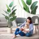Large Artificial Plant, 6ft Tall Faux Tree with 13 Leaves, Tropical Bird of Paradise Tree Indoor for Home Decor, Bedroom, Living Room, Office, Porch, Patio, Garden Outdoor Housewarming Gift