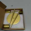 smtyle Gold Taper Candle Holders for Candlestick Candles Set of 3 Candelabra with Iron-0.8" Diameter Ideal for Candle Stick Decor