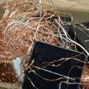 Extra-long 288FT 800LED Solar Fairy String Lights, 4-Pack 72FT 200 LED Outdoor Twinkle Lights Waterproof, 8 Lighting Modes, Warm White Copper Wire Lights for Deck Backyard Tree Garden Fence Pool Party