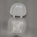 Denture Bath Box Cup Container Case, Complete Clean Care for Dentures, Clear Braces, False Teeth, Mouth Guard, Night Guard & Retainers,Traveling (Black & White)