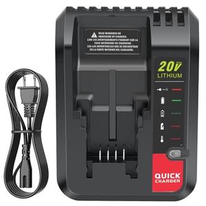 PCC692L 20V Fast Charger [for Black and Decker 20V Lithium Battery] & [Porter-Cable 20 Volt Battery], Compatible with LBXR20 LBX4020 LBXR2020 PCC681L PCC682L PCC680L PCC699L PCC685LP