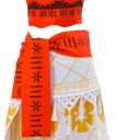 Ainiel Women Girls Skirt Set with Necklace Cosplay Costume Halloween XL
