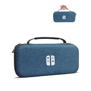 AOLO Carrying Case Compatible with Switch 2 (2025), Portable Hard Protective Travel Case with 10 Game Slots & Accessory Pocke (Blue)