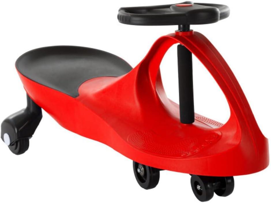 Wiggle Car - Ride on Toy for Ages 3 and Up - Toddler Ride on Toys with no Batteries, Gears, or Pedals Just Twist, Wiggle, and Go by Lil Rider (Red), Large