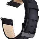 Ritche Christmas Gift Quick Release Leather Watch Bands Genuine Watch Straps for Men Women Top Grain Leather Watch Strap, White Elephant Gifts, Stocking Stuffers for Men, Father's Day gifts