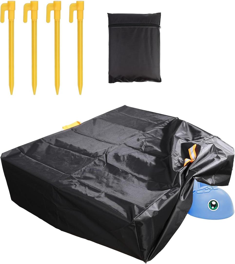 Waterproof Cover for Little Tikes Turtle Sandbox, 420D Oxford Sand Pit Cloth Turtle Sand Box Cover Windproof Outdoor Sandpit Protection for Kids Protect Toys, 38.6x34.7x11.8 inch