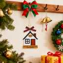 3 x New Home Christmas Ornament 2025, House Warming Gifts New Home, First Home Ornament for Couple Family Friends, New House Decorations Gift Ideas for Women (Red Door)