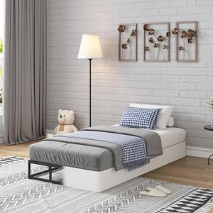 Twin Box Spring with Fabric Cover Set,7 Inch High Profile Box Spring Twin with 2500lbs Max Weight Capacity, Durable Mattress Foundation Easy Assembly, Non-Slip, Noise Free