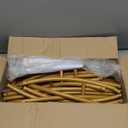 Double Heart Shape Wedding Metal Arch Backdrop Gold Flower Balloon Arbors Stand for Ceremony Birthday Party, Graduation Decorations and Baby Shower