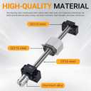 ANWOK 1Set Ball Screw SFU1605/1000mm Ballscrew with Metal Ballnut + BK/BF12 End Support + Coupler, Length 1000mm/39.37 inch Diameter 16mm Pitch 5mm with End Machined