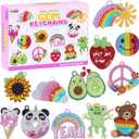 Happy makers Big Gem Diamond Art Painting Arts Crafts Keychains Suncatchers Kits for Gifts, Mosaic Painting Kit by Numbers for Teens Toddler DIY Create Your Own Motivational Frog
