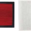 Engine Air Filter & Cabin Air Filter Fit for 2011-2017 Nissan Juke 1.6L 2017-2019 Sentra 1.6L / 2013-2019 1.8L L4 Replace 16546-17B00 16546-30P00 1654617B00 1654630P00 Filter Kit