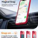 CANSHN Magnetic for iPhone 14 Plus Case, Upgraded [Full Camera Protection] [Compatible with MagSafe] [Translucent Matte] Shockproof Protective Phone Case for iPhone 14 Plus 6.7" - Red