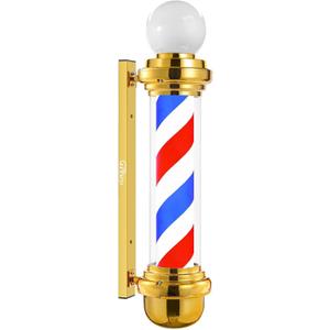 35'' Golden Barber Pole Light