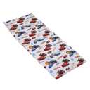 NoJo Disney Cars Radiator Springs White, Blue, and Red Lightning McQueen and Tow-Mater Preschool Nap Pad Sheet (Toddler)