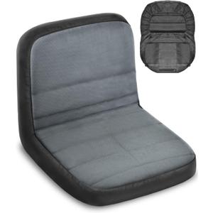 PACETAP Riding Lawn Mower Seat Cover, Durable Polyester Oxford Waterproof Seat Cover Compatible with John Deere, for Craftsman, for Cub Cadet, for Kubota(Gray,Medium)