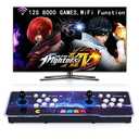 RegiisJoy 8000 Games in 1, Arcade Game Console WiFi Function Pandoras Box 12S, Download/Save/Pause/Hide/Search Games, 1280x720, 4 Players, 3D Games