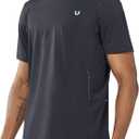 NORTHYARD Men's Short Sleeve Athletic Workout T-Shirt Black Small