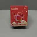 Kinglucky Mini Karaoke Machine for Kids, Top Birthday Gift Pick for Girls Ages 3, 4, 5, 6, 7, 8, 9, 10, 11, 12 Years Old, Kids' Personal Video Players Accessories with 2 Mics & Fun Voice Effects, Pink