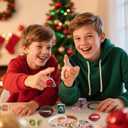 Football Advent Calendar 2025-24 Days Sports Countdown Calendar for Teens Boys Girls Rugby Sports Party Favors Gifts for Football Pans (Red Green Football)