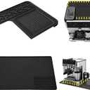 Coffee Mat for Ninja Luxe Espresso Coffee Machine ES601, Top Mat Food-Grade Silicone Coffee Bar Accessories for Ninja Luxe Cafe Accessories, Waterproof Heat-Resistant Accessories for Countertop