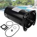 USQ1102 Swimming Pool Pump Motor Compatible with Sta-Rite Dura-Glas, Max-Flow II, Whisper-Flo, 1 HP, 3450 RPM, 1.25 Service Factor, 48Y Frame, ODP Enclosure