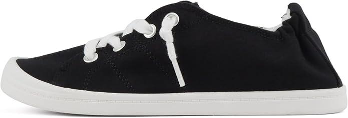 Soda Flat Women Shoes Linen Canvas Slip On Sneakers Lace Up Style Loafers Zig 6