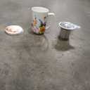 GBHOME Tea Mug with Infuser and Lid, 18 Ounce Large Ceramic Loose Leaf Cup, Microwave, Dishwasher Safe, Perfect For Tea Lovers