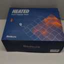 Bedsure Heated Mattress Pad King - Bed Warmer with Memory & Preheat Functions, 12-Hour Auto Off & 10 Heat Settings, Dual Controllers, Fast Heating, Brushed Electric Mattress Pad King, 78"x80"