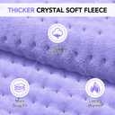 Heating Pad for Back Pain Relief - 33"x17" Extra Large Electric Heat Pad,6 Heat Settings &4 Auto Off, Machine Washable,Overheat Protection,for Shoulders,Neck,Period Cramps,Gifts for Women Mom [Purple]