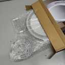 OVENTE Wall Mounted Lighted Makeup Mirror, 9" Double Sided 1X/7X Magnifying Vanity Mirror for Bathroom with LED Lights, Cordless, 360 Rotation and 13" Extendable Arm, Polished Chrome MFW85CH1X7X