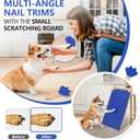 Falatier Dog Scratch Board Large Scratching Pad Multi-Functional Trimming Tool Alternative to Dog Nail Clippers and Pet Grinders Pet Nails Care for Dogs&Cats,Interactive Grooming Tool