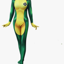 Superhero Cosplay Costume for Womens Halloween Full Set Bodysuits Zentai 3D Style Jumpsuit