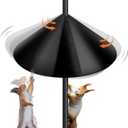 19 Inch Squirrel Baffle, Large Squirrel Proof Cone Guard Blocker, Outdoor Pole Mount Squirrel Deterrent for Bird Feeder Pole & Bird House, Wild Bird Feeder Accessories