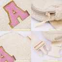 2 x Uygafly Birthday Christmas Gifts for 5 6 7 8 9 10 11 12 13 14 15 16 Year Old Girl,Initials Fanny Pack Crossbody Bag for Girls Kids,Stocking Stuffers Trendy Cute Purse Stuff - A,Cream