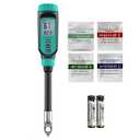 Tadeto Soil pH Tester, High Accuracy Digital pH Meter for Soil, Garden, Water, Plants, Solution and Food, Soil pH Test Kit with Thermometer LCD Display, Calibration Powder and Alloy Protective Cap (Blue)